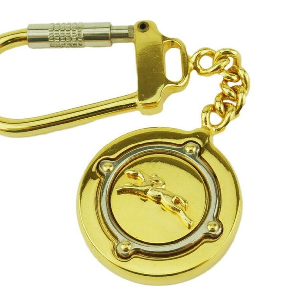 LONGCHAMP Keychain hose mark Gold & Silver hardware Auth Used L3533 - Picture 6 of 8